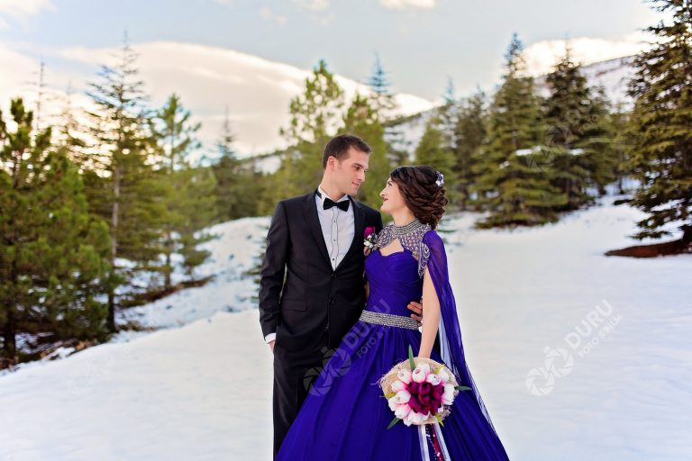 Duygu & Oğuzhan   Ereğli Kış Mevsiminde Karda Nişan Fotoğrafları 06