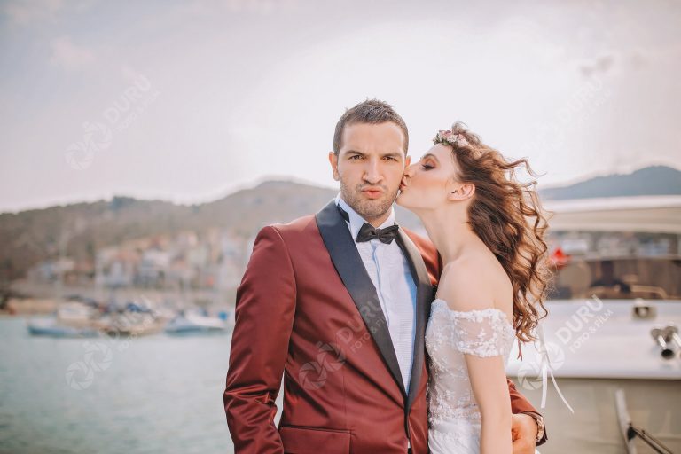 Özge & Ersin   Antalya Düğün Hikayesi   Denizde Düğün Fotoğrafları 06