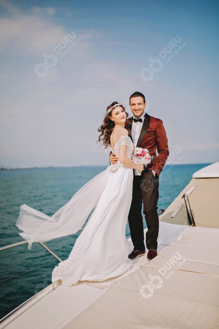 Özge & Ersin   Antalya Düğün Hikayesi   Denizde Düğün Fotoğrafları 08