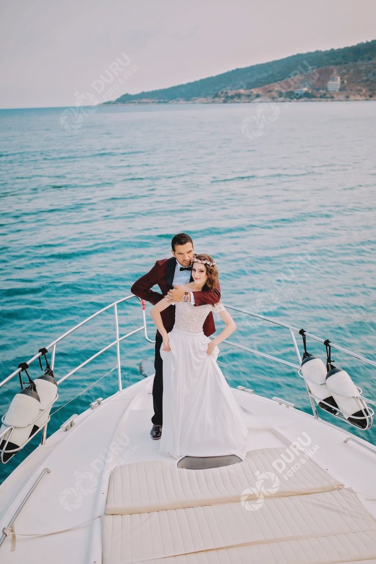 Özge & Ersin   Antalya Düğün Hikayesi   Denizde Düğün Fotoğrafları 19