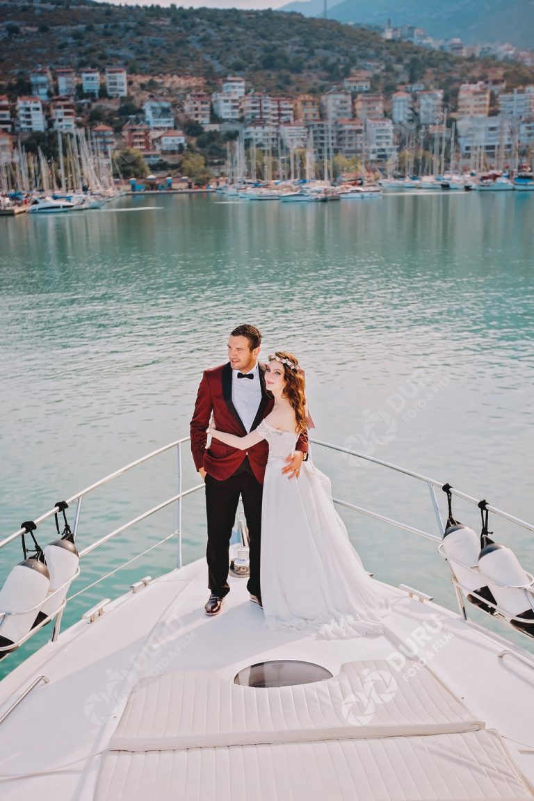 Özge & Ersin   Antalya Düğün Hikayesi   Denizde Düğün Fotoğrafları 20