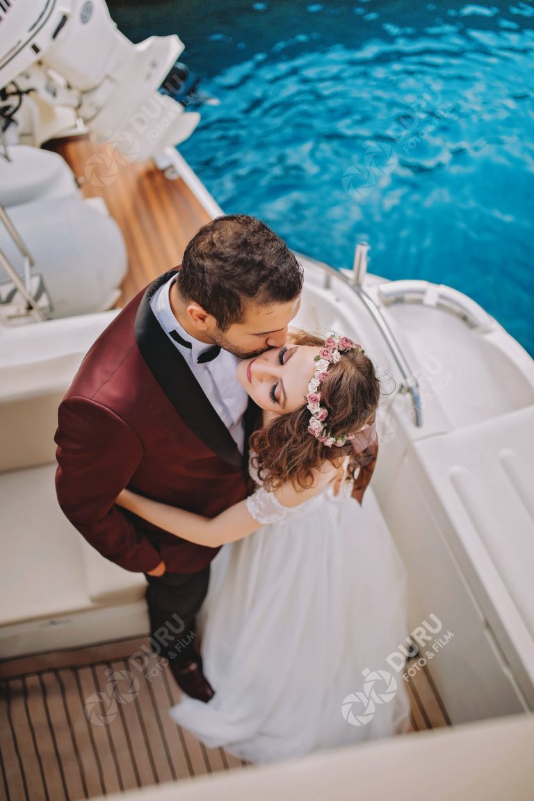 Özge & Ersin   Antalya Düğün Hikayesi   Denizde Düğün Fotoğrafları 25