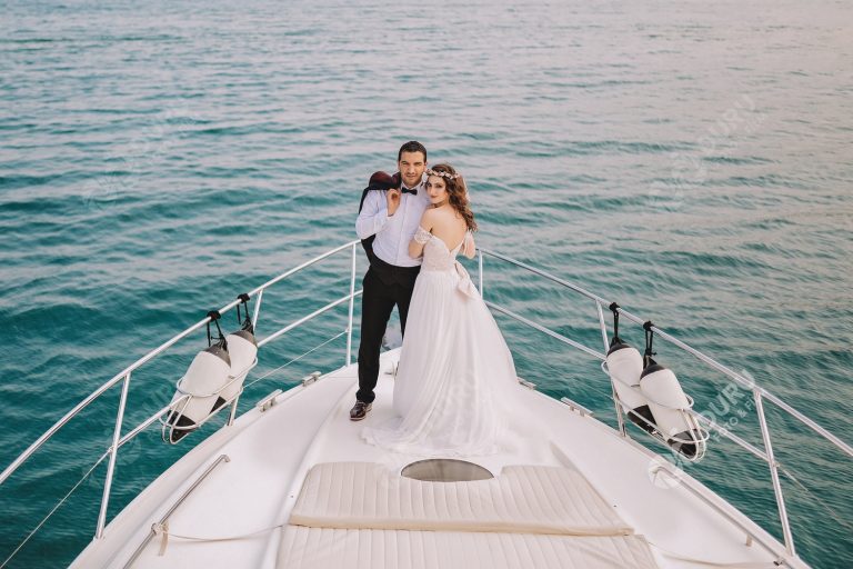 Özge & Ersin   Antalya Düğün Hikayesi   Denizde Düğün Fotoğrafları 35