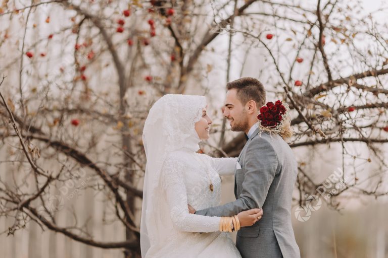 Şerife & Davut   Sonbahar Apa Barajı Düğün Fotoğrafları   Tesettür Düğün Pozları 09