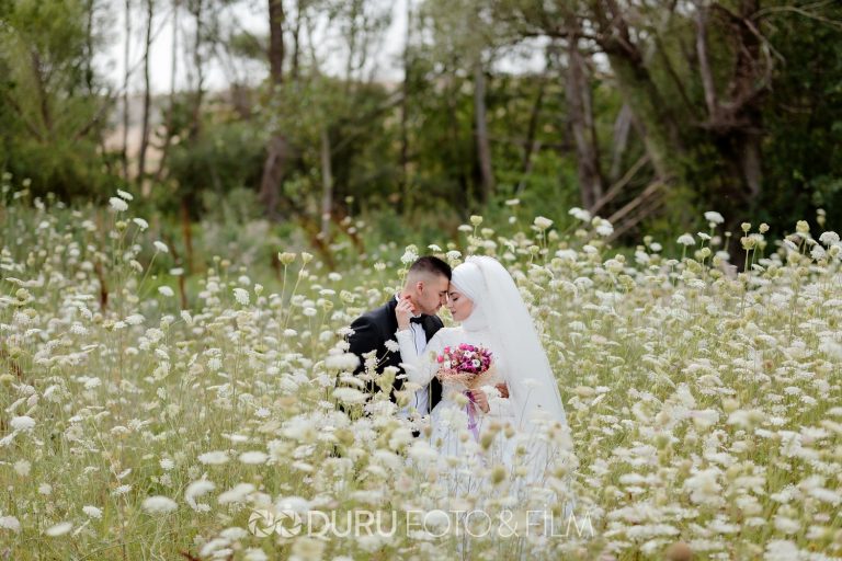 Damla & Mevlüt   Beyşehir Dış Çekim Düğün Fotoğrafları   Tesettür Düğün Pozları   04