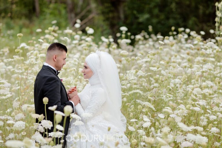 Damla & Mevlüt   Beyşehir Dış Çekim Düğün Fotoğrafları   Tesettür Düğün Pozları   07