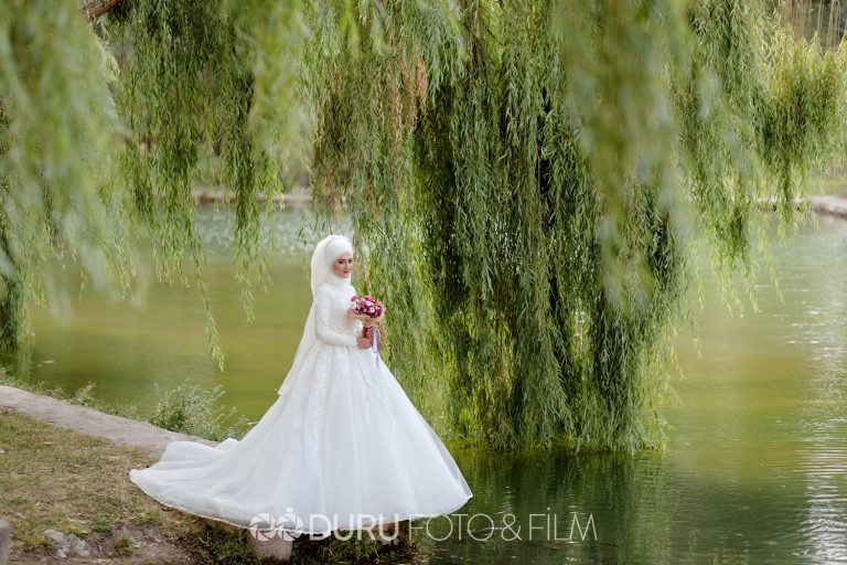 Damla & Mevlüt   Beyşehir Dış Çekim Düğün Fotoğrafları   Tesettür Düğün Pozları   09