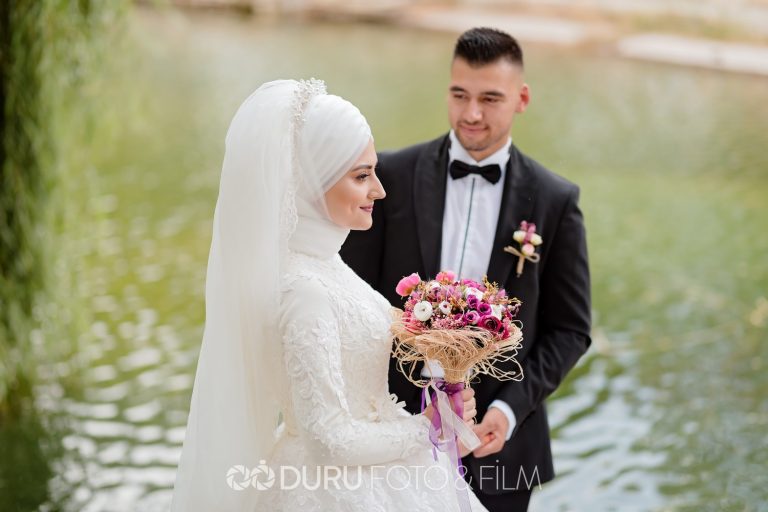 Damla & Mevlüt   Beyşehir Dış Çekim Düğün Fotoğrafları   Tesettür Düğün Pozları   11