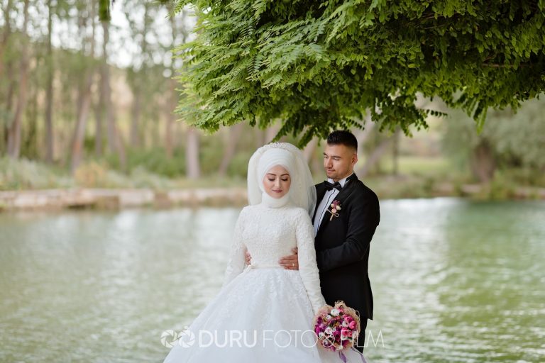 Damla & Mevlüt   Beyşehir Dış Çekim Düğün Fotoğrafları   Tesettür Düğün Pozları   14