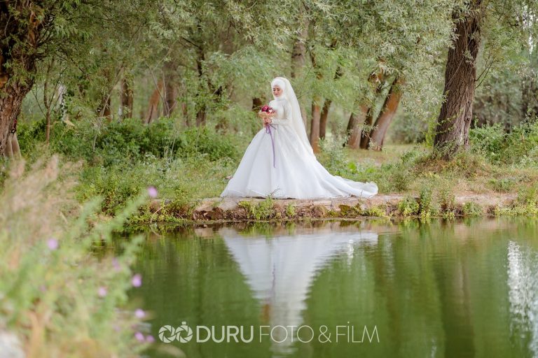 Damla & Mevlüt   Beyşehir Dış Çekim Düğün Fotoğrafları   Tesettür Düğün Pozları   15
