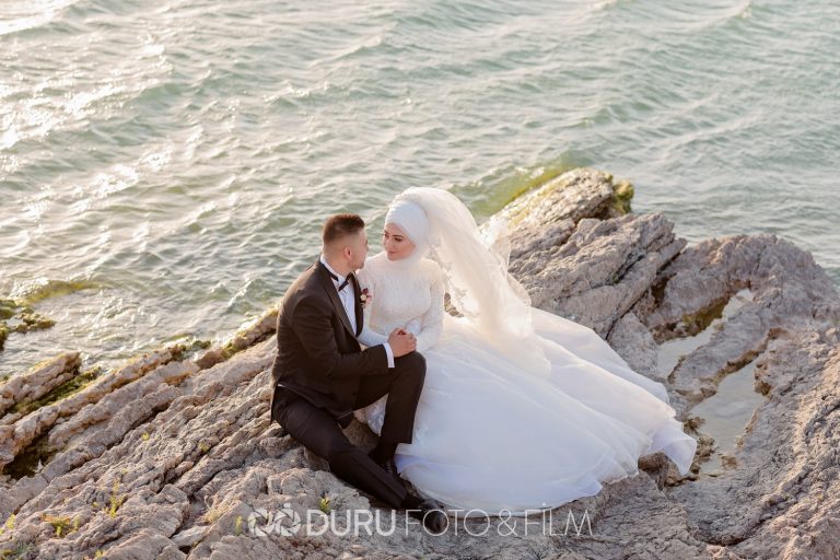Damla & Mevlüt   Beyşehir Dış Çekim Düğün Fotoğrafları   Tesettür Düğün Pozları   20