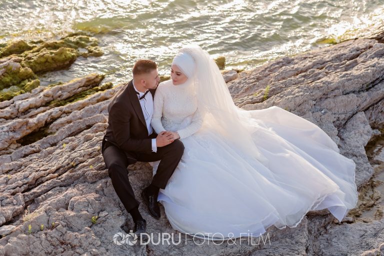 Damla & Mevlüt   Beyşehir Dış Çekim Düğün Fotoğrafları   Tesettür Düğün Pozları   21