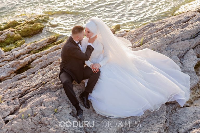 Damla & Mevlüt   Beyşehir Dış Çekim Düğün Fotoğrafları   Tesettür Düğün Pozları   22