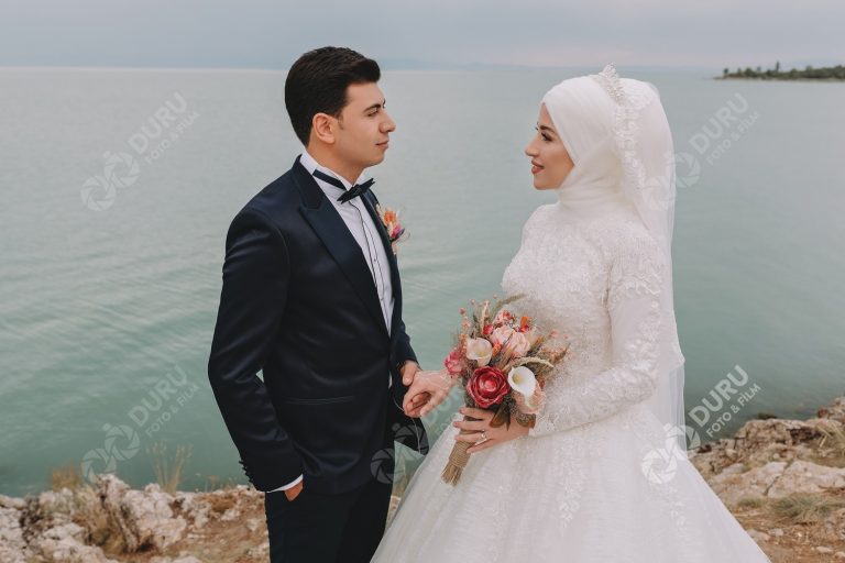 Emine & Ahmet Yaşar   Beyşehir Gölü Dış Çekim Düğün Fotoğrafları 16